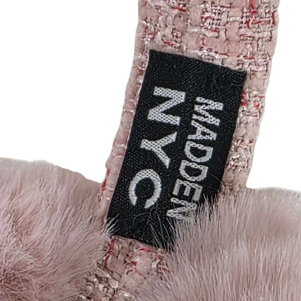 Steve Madden Pink Faux Fur Earmuffs Cozy Winter Warm Ear Warmers One‎ Size